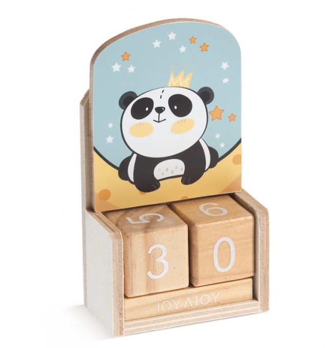 Ξύλινο Ημερολόγιο panda ΜΠΟΜΠΟΝΙΕΡΑ ΒΑΠΤΙΣΗΣ 2019
