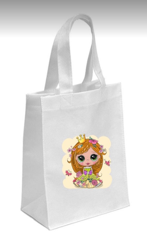 τσάντα υφασμάτινη τυπωμένη με πριγκίπισσα μπομπονιέρα-πάρτυ 18χ13χ5