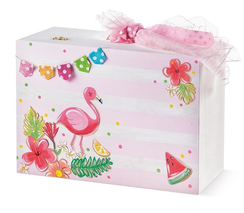 Κουτί Βάπτισης Flamingo ΠΑΚΕΤΟ ΒΑΠΤΙΣΗΣ-ΒΑΠΤΙΣΤΙΚΩΝ ΟΙΚΟΝΟΜΙΚΕΣ ΤΙΜΕΣ