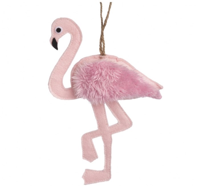 Κρεμαστό Flamingo Μπομπονιερα Βαπτισης Νεο Σχεδιο