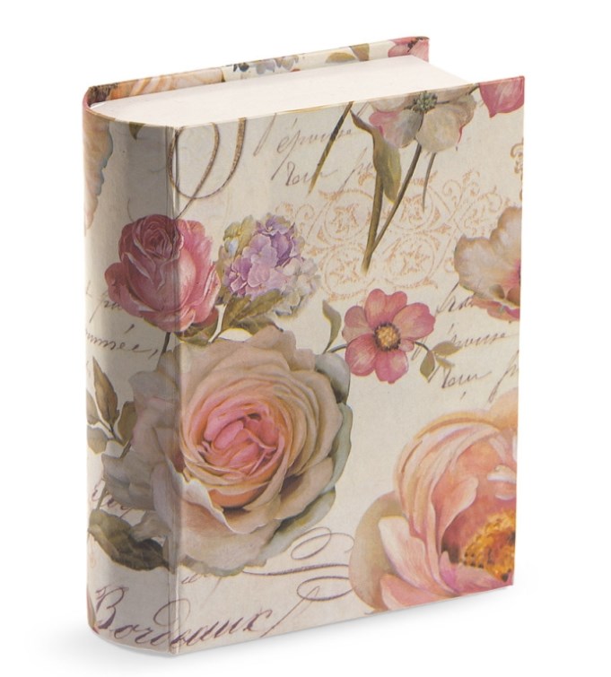 Βιβλίο κουτί για προσκλητήριο Floral ρετρο μπομπονιερα