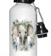 Παγούρι μπουκάλι αλουμινίου μπομπονιέρα παιδική με ελέφαντα Ετοιμη Με 5 Κλασσικά Κουφέτα η smarties