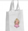 τσάντα υφασμάτινη τυπωμένη με πριγκίπισσα μπομπονιέρα-πάρτυ 18χ13χ5