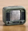 Μπομπονιερα βαπτισης Vintage κουμπαράς τηλεόραση