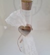 Σωλήνας Γυάλινος Με Φελλό 12 Εκ-15 Εκ. Στολισμένος Με Καρδιά Πλέξιγκλας Με 5 Κλασσικά Κουφέτα Έτοιμη Μπομπονιέρα Βάπτισης-Γάμου Σε Προσφορά