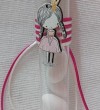 Σωλήνας Γυάλινος Με Φελλό 12 Εκ-15 Εκ. Στολισμένος Με Πριγκίπισσα Ξύλινη 3 Εκ. Με 5 Κλασσικά Κουφέτα Έτοιμη Μπομπονιέρα Βάπτισης Κορίτσι Σε Προσφορά