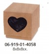 κουτακι ρετρο με καρδια διαφανη υλικα μπομπονιερας